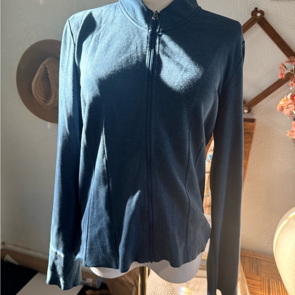 Horny Toad Women's Deep Blue Zip-Up Sweatshirt